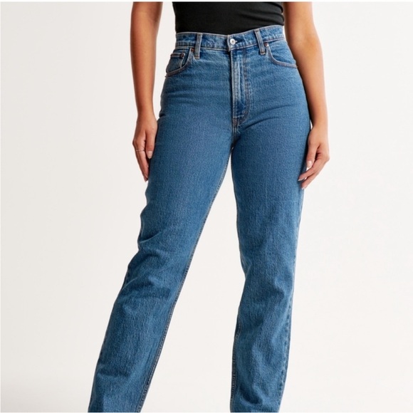 Abercrombie & Fitch Women’s The 90s Straight Jeans sz28 - Picture 4 of 7